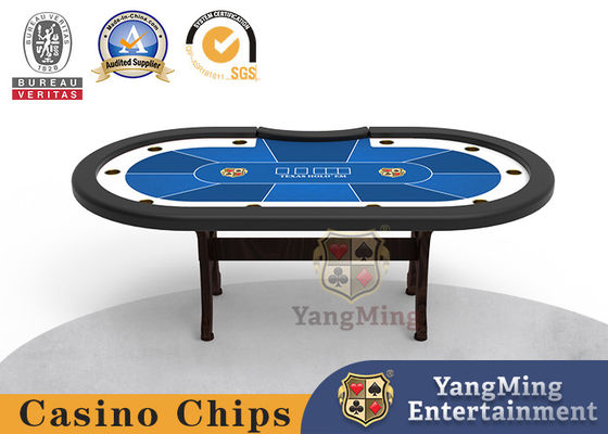 satın al Poker turnuva masası özel tasarım Texas H şeklinde masa bacakları katı ahşap kumarhane masası Çevrimiçi üretim