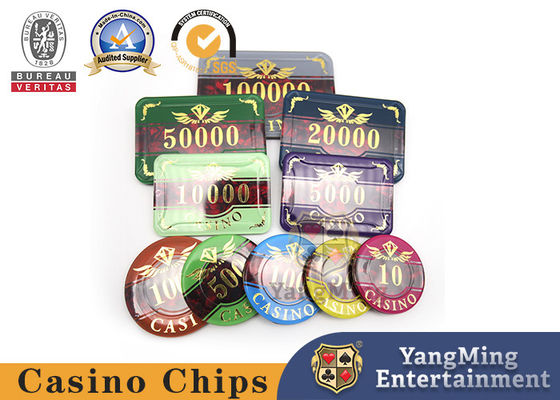 satın al Baccarat Chip Set 760 Parça Akrilik Sıcak Damgalama Poker Masa Oyunu Chip Paralar Tasarlanabilir Çevrimiçi üretim