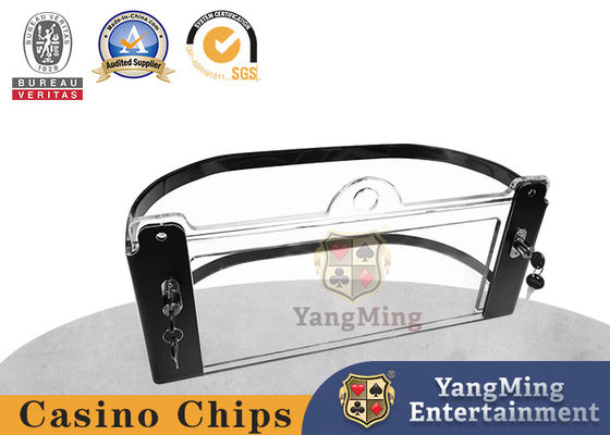satın al Casino Poker Rulet Masa Çip Kutusu Akrilik Şeffaf Kalınlaştırılmış Kilit Çip Taşıyıcı Çevrimiçi üretim