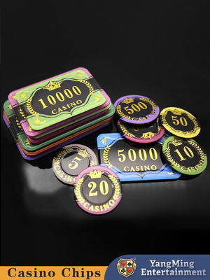 satın al Yepyeni Akrilik Poker Fişleri Özel Kumar Masası Bakara Oyunu Kristal Fişler Çevrimiçi üretim