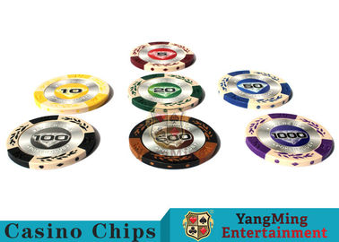satın al Mette Sticker 3.4mm Kalınlığı ile 14g Özel Kil Poker Chips Çevrimiçi üretim