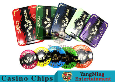 satın al Eğlence için 760 adet Akrilik Premium Bronzlaştırıcı Casino Poker Chip Seti Çevrimiçi üretim