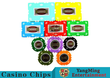 satın al UV Anti - Sahte Alüminyum Kasa ile RFID Taç Kil Casino Chip Seti Çevrimiçi üretim
