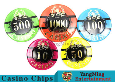 satın al 760pcs Premium Bronzlaştırıcı ile Yuvarlak RFID Akrilik Poker Chips Seti Çevrimiçi üretim