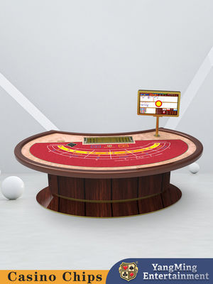 satın al Fabrika özelleştirilmiş oval döngü şanslı altı bakara masası Eğlence ve Eğlence Kulübü Poker Masası Çevrimiçi üretim