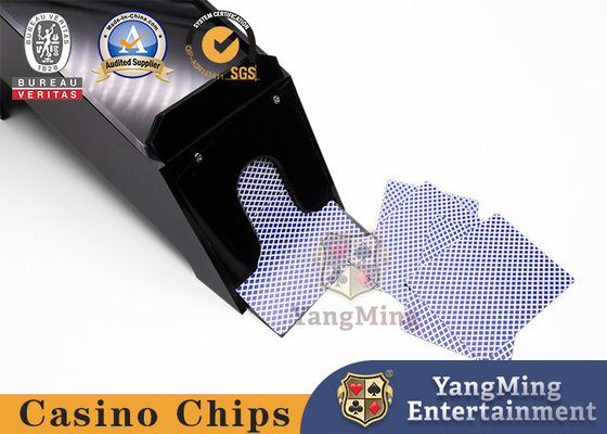 satın al Texas Black Jack Kumar Masası Oyunu 8 Çift Siyah Standart Oyun Kartları Dağıtıcı Çevrimiçi üretim