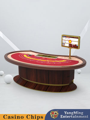 satın al Özel Tasarım Çarpma Casino Poker Masası Oval Çarpma Lucky Six Baccarat Poker Masa Çevrimiçi üretim