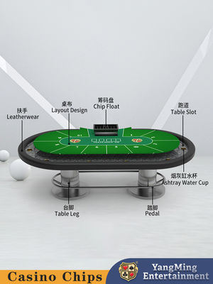 satın al Yeni Tasarım Oval Metal Disk Texas Hold'em Poker Masa Kulübü Eğlence Oyunları Poker Masa Çevrimiçi üretim