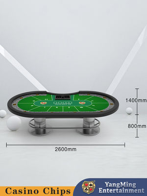 satın al Yüksek kaliteli özel oval metal tampon koruyucu Texas Hold'em Poker masası Eğlence ve Eğlence Kulübü Poker oyun masası Çevrimiçi üretim