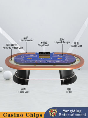 satın al Yarı yuvarlak Metal Bar Koruyucu Texas Hold'em Poker Masası Eğlence Eğlence Kulübü Poker Oyun Masası Çevrimiçi üretim