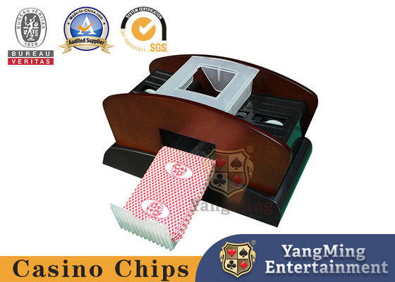 satın al 1 - 2 Deck Wood Poker Kart Otomatik Karıştırıcı Ve Çift Kullanım Oyun Kartı Dağıtıcı Ayakkabısı Çevrimiçi üretim