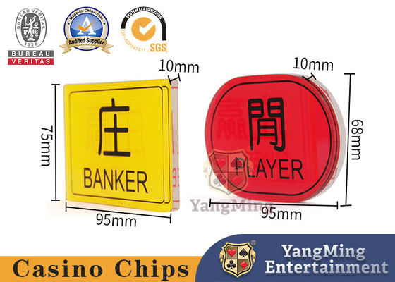 satın al Tüm Oyuncu Düğmesi Bankacı Eğlence Düğmesi İşareti Baccarat Kumar Poker Masa Bahis Akrilik İşareti Çevrimiçi üretim