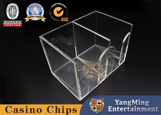satın al Yüksek Kaliteli Şeffaf Kalın Akrilik 8 Çift Solitaire Atık Kart Kutusu Üreticiler Tasarım ve Özelliklendirme Poker Masa Oyunu Aksesuarları Çevrimiçi üretim