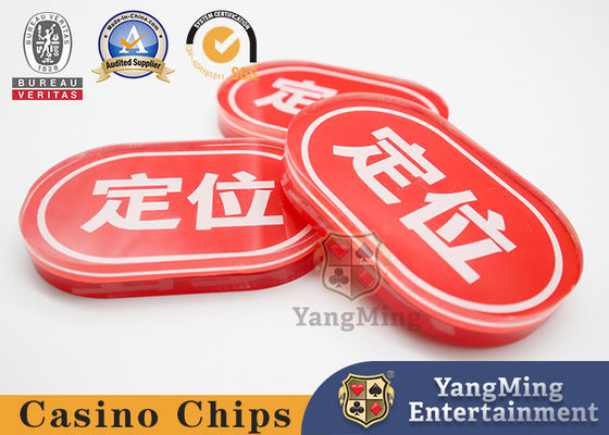 satın al Akrilik Casino Fabrikası Yeni Özel Tasarım Oval Üretim Şekli Yerleşik Marka Çevrimiçi üretim