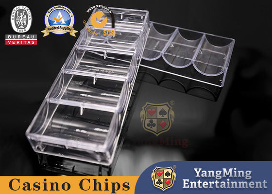 satın al Fabrika Tamamen Şeffaf Açık Akrilik Alüminyum Poker Chip Case Chip Tabaklı 100 Yuvarlak Chips Düzeltmek Çevrimiçi üretim