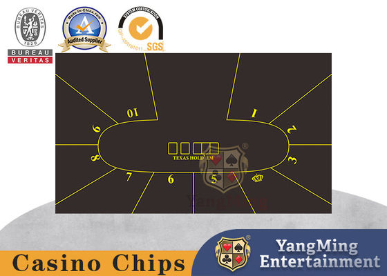 satın al Taç Logolu İyi Esneklik Casino Masa Düzeni Yüksek Yoğunluklu Siyah Renk Çevrimiçi üretim
