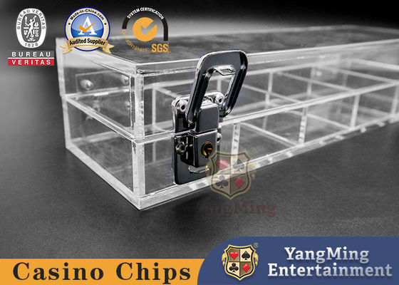 satın al 40mm Poker Chips Durumda 5 Satır 100 ADET Şeffaf Akrilik Şamandıra Kumar Masa Cips Tutucu Çevrimiçi üretim