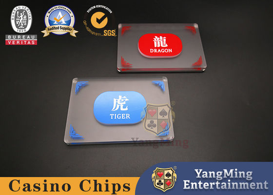 satın al Yeni yükseltilmiş akrilik donmuş Longhu markası Texas Baccarat Casino Casual Poker Game Marker Button Çevrimiçi üretim