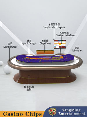 satın al Casino Club Poker Oyun Masası için Yeni Treadle Baccarat Poker Oyunu Chip Masası Çevrimiçi üretim