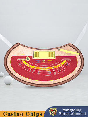 satın al Toptan Teslim Özel Oval Çarpma Lucky Six Table Texas Baccarat Casino Poker Oyun Masası Çevrimiçi üretim