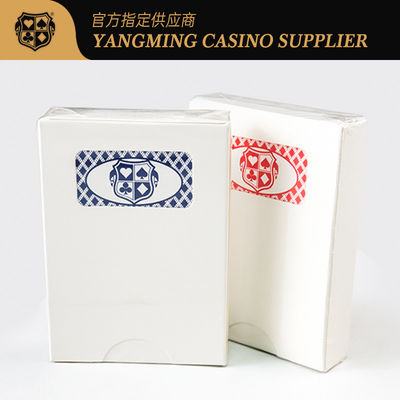 satın al Kumar Kulübü Kart Fabrikası Özellik 310g 88*63mm Siyah Mavi Çekirdek Plastik Kağıt Poker Kartları Çevrimiçi üretim