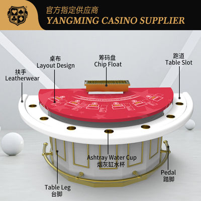 satın al Yarım Yuvarlak Çubuk Koruyucu Blackjack Masası Casino Poker Masa Çamaşırı Rengi Özel Çevrimiçi üretim