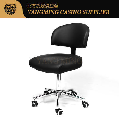 satın al Yeni Siyah Pulley Deri Satıcı Sandalye Casino Baccarat Masa Oyunu Poker Satıcı Sandalye Çevrimiçi üretim