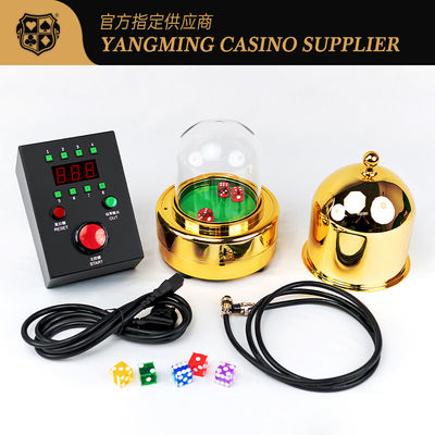 satın al Yüksek Kalite Toptan Altın Elektrikli Akıllı Zar Kuposu Set Baccarat Kumar Boyutu Kart Masa Oyunu Zar Kuposu Set Çevrimiçi üretim