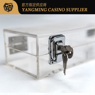 satın al Kilitleme Casino Poker Chip Box 100 Yard 50mm Oyun Çip Tepsisi Güvenlik Anahtarı ile Çevrimiçi üretim