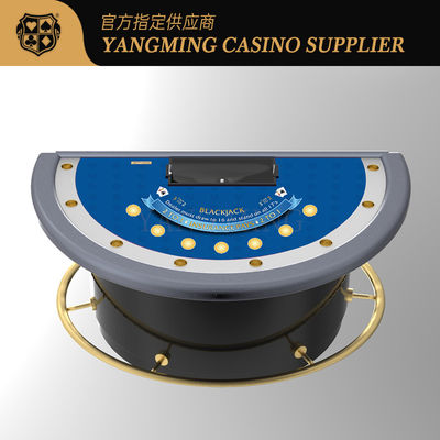 satın al Casino Club Blackjack Poker Masası için Lüks Geliştirilmiş Yarım Yuvarlak Blackjack Masası Çevrimiçi üretim