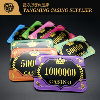satın al Yeni Özel Yüksek Şeffaf Akrilik Bronzlaşma Poker Fişleri Su geçirmez UV İşaret Güvenlik Kodu Casino Fişleri Özel Çevrimiçi üretim