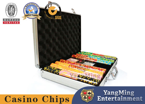 satın al 600 adet Poker Çipi Seti, Alüminyum Gümüş Kutu İçinde, UV ve Logo Özel Tasarımı Yapılabilir Çevrimiçi üretim