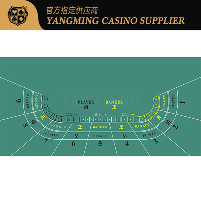 satın al Birleşik Bakara / Texas Poker Casino Düzenlerine Sahip Premium Kırmızı Baskılı Su Geçirmez Oyun Matı Çevrimiçi üretim