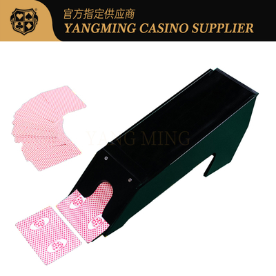 satın al En Yeni Siyah Akrilik Kazino Kaliteli Satıcı Ayakkabıları 8 Deck Baccarat ve Poker Kart Oyunları İçin Çevrimiçi üretim