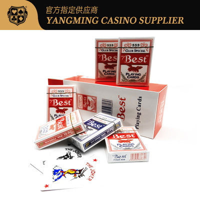 satın al 280 gram Kırmızı Mavi Mavi Core Poker Kartları Texas Baccarat Club Poker Oyun Kartları Çevrimiçi üretim