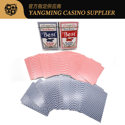 satın al Üst Düzey Mavi Çekirdekli Poker Kartları Texas 280g Kırmızı Mavi Bakara Kulübü Poker Oyun Kartları Çevrimiçi üretim