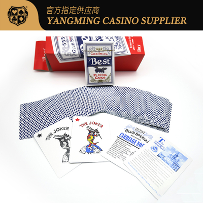 satın al Profesyonel Kırmızı Mavi 280g Mavi Çekirdekli Poker Kartları Texas Baccarat Kulüp Poker Oyun Kartları Çevrimiçi üretim
