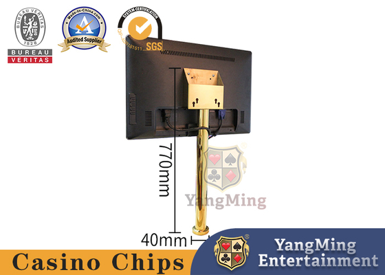 satın al Titanyum Sarı Ekran Eğlence Sistemi HD LCD Ekran Poker Masası Destek Stand Sahibi Çevrimiçi üretim
