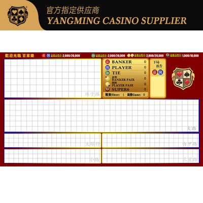 satın al Profesyonel Bakara Masa Oyunları Sistemi Casino Kulübü Bakara Yazılım Sistemi Poker Masa Oyunları Çevrimiçi üretim