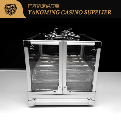 satın al Profesyonel Akrilik Poker Çip Kutusu - 6 Tepsiden Oluşturulabilen 600 adet Casino Çip Taşıyıcı Çevrimiçi üretim