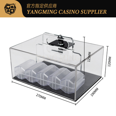 satın al Acrylic Poker Chip Holder - 400 Capacity Texas Hold'em Storage Case Çevrimiçi üretim