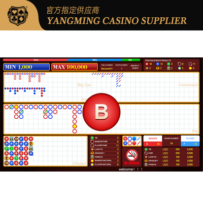 satın al Baccarat Lucky Six Casino Sistemi Yazılım Poker Masası Çince İngilizce İki Dilli Değişim Oyunu Çevrimiçi üretim