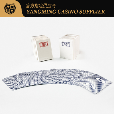 satın al Orijinal özel oyun kartları casino profesyonel kırmızı ve mavi stokta iki renkli kartlar Çevrimiçi üretim
