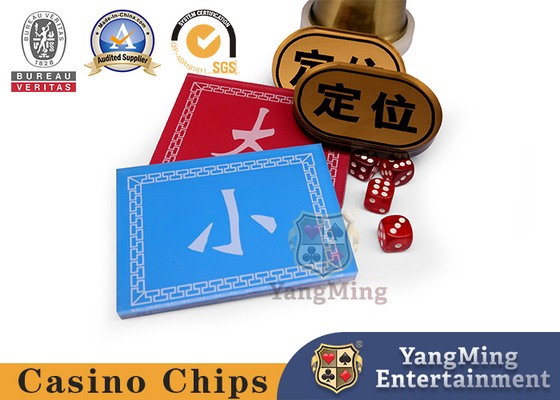 satın al Kırmızı ve Mavi Ön ve Arka Baskı Boyutu Konumlandırma Düğme Casino Poker Masa Oyunu özelleştirme Çevrimiçi üretim