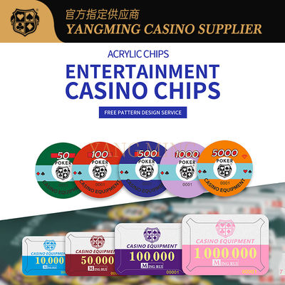 satın al Factory Customized Acrylic Poker Chips Designed For Casino Baccarat Games Çevrimiçi üretim
