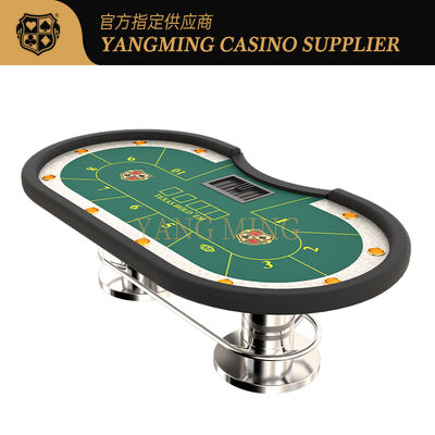 satın al Lüks Özel Texas Hold'em Poker Masası Profesyonel Casino Derecesi Oyun Masası Satılık Çevrimiçi üretim