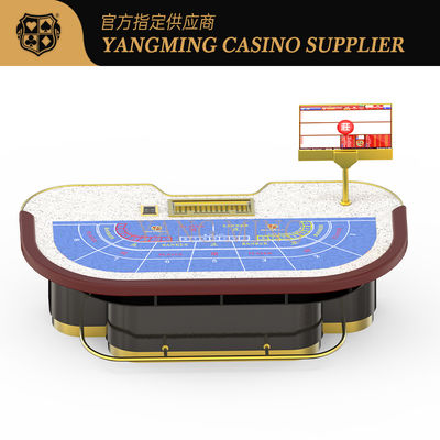 satın al Modern 10-Player Solid Wood Baccarat Poker Table Gambling Table Supplier Çevrimiçi üretim