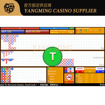 satın al Standart V1 Çince/İngilizce Dil Değişimi ile Özelleştirilebilir Baccarat Casino Oyun Sistemi Çevrimiçi üretim