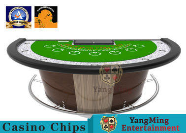 satın al Yarı Yuvarlak Oyun Casino Poker Masası Dahili Küpeşte Kenar Kalın Elastik Sünger Çevrimiçi üretim