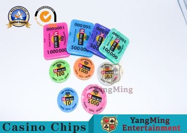 satın al ABS RFID Kumar Cipsleri, Güvenlik Numaralı Monte Carlo Blackjack Poker Cipsleri Çevrimiçi üretim